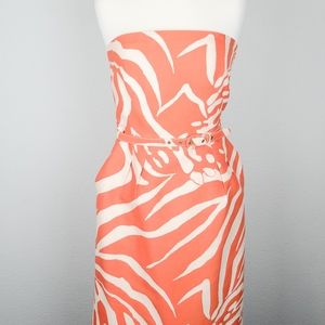 Kate Spade Belted Strapless Mini Dress